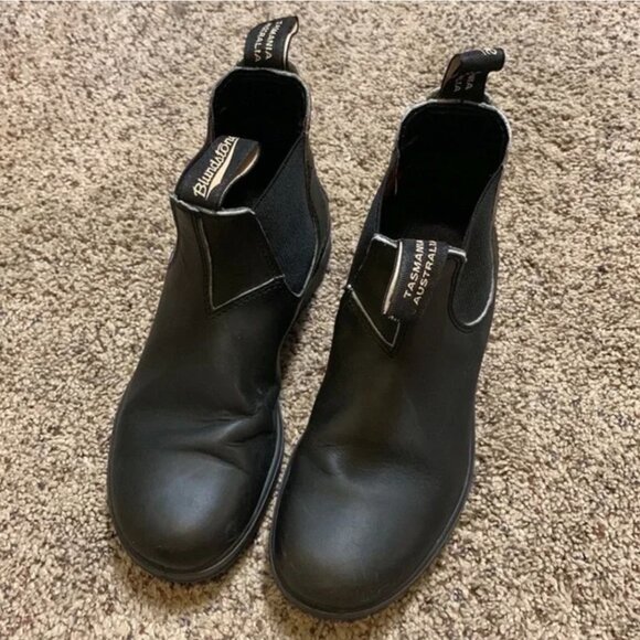 Blundstone Chelsea Boots Black Leather  sz 4 1/2  -(7 1/2 US) - Picture 5 of 11